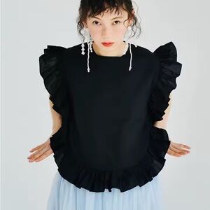 IMAKOKONI RUFFLE SMOCK TOP 〰️